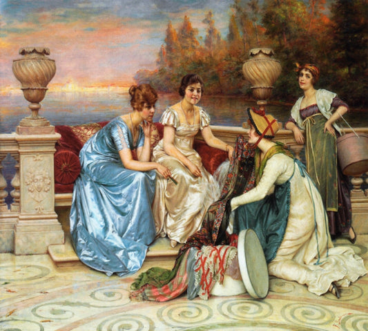 Choosing the Finest, vintage artwork by Charles Joseph Frederick Soulacroix, 12x8" (A4) Poster