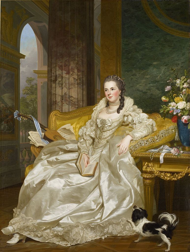 Countess d’Egmont Pignatelli in Spanish Costume, vintage artwork by Alexander Roslin, 12x8" (A4) Poster