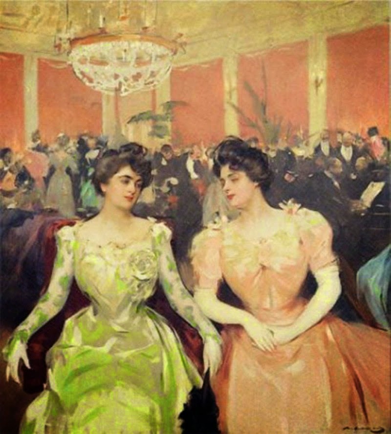 Foyer by Ramon Casas y Carbo,A3(16x12")Poster