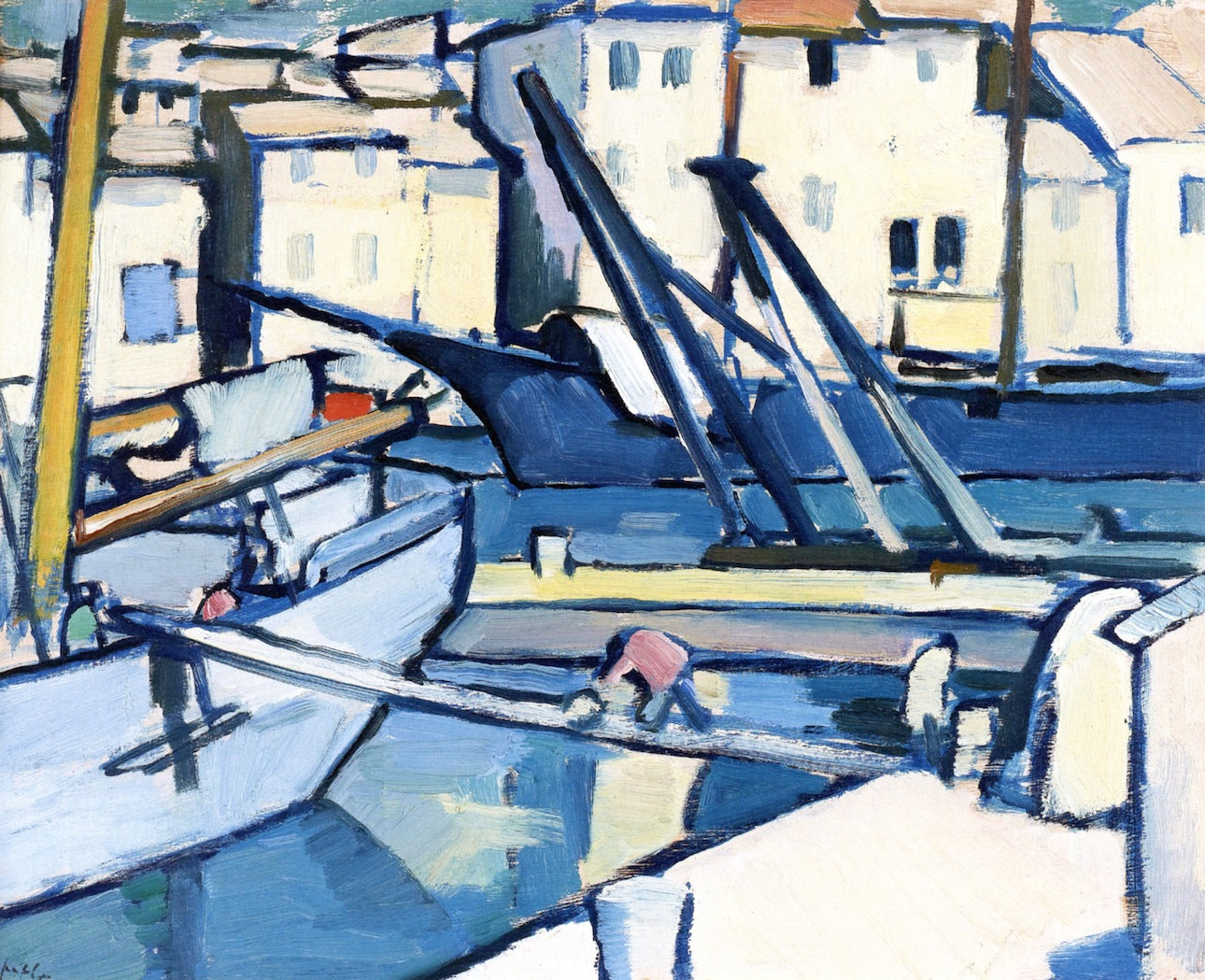 In Port, Cassis by Samuel John Peploe,16x12(A3) Poster