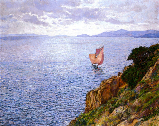 Cap Benat, vintage artwork by Theo van Rysselberghe, 12x8" (A4) Poster