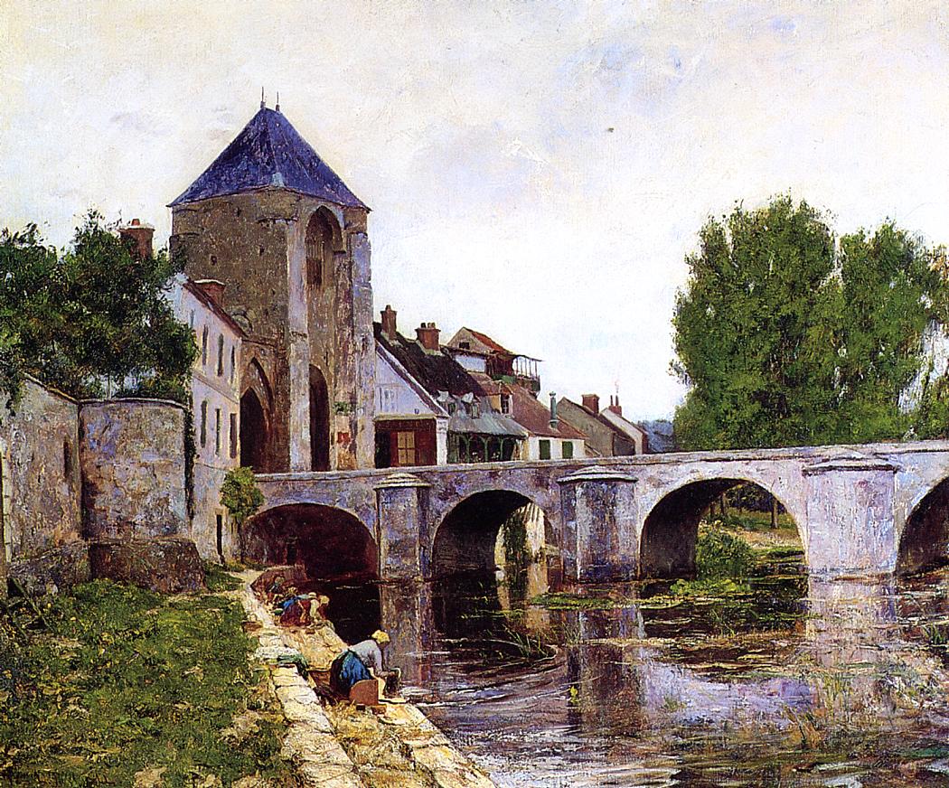 Grey Day, Moret by William Lamb Picknell,A3(16x12")Poster