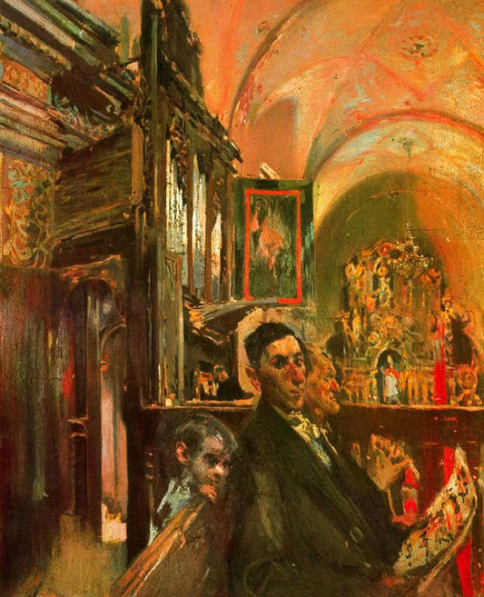 Els cantaires de L´Aleixar.jpg, vintage artwork by Joaquin Mir  Trinxet, 12x8" (A4) Poster