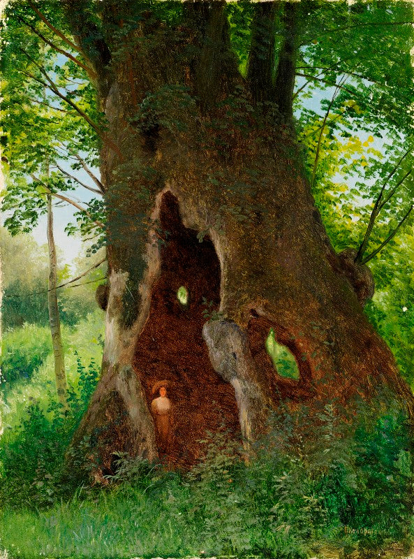 Old Oak, vintage artwork by Gavriil Kondratenko, 12x8" (A4) Poster