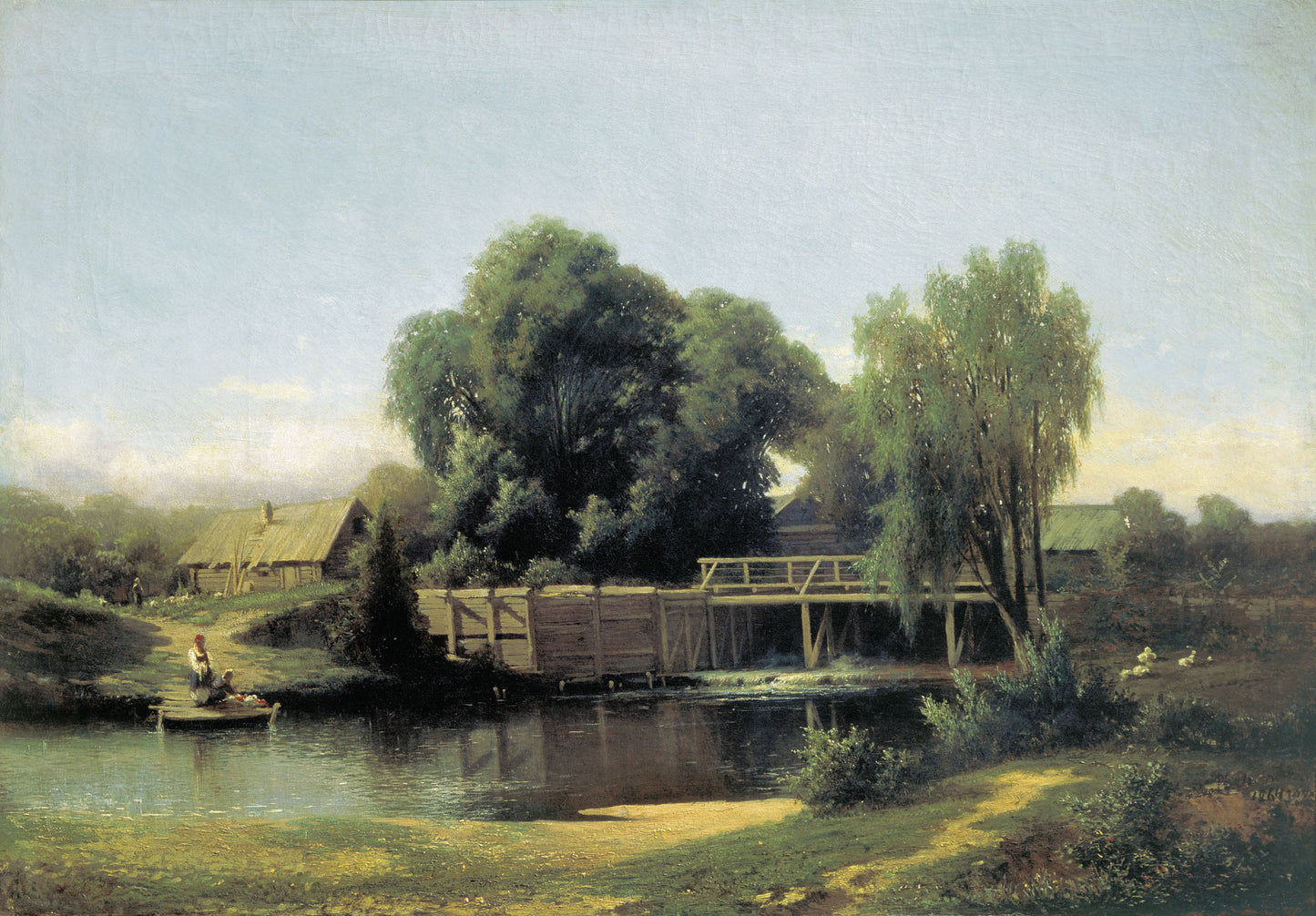 The Dam, vintage artwork by Lev Kamenev, 12x8" (A4) Poster