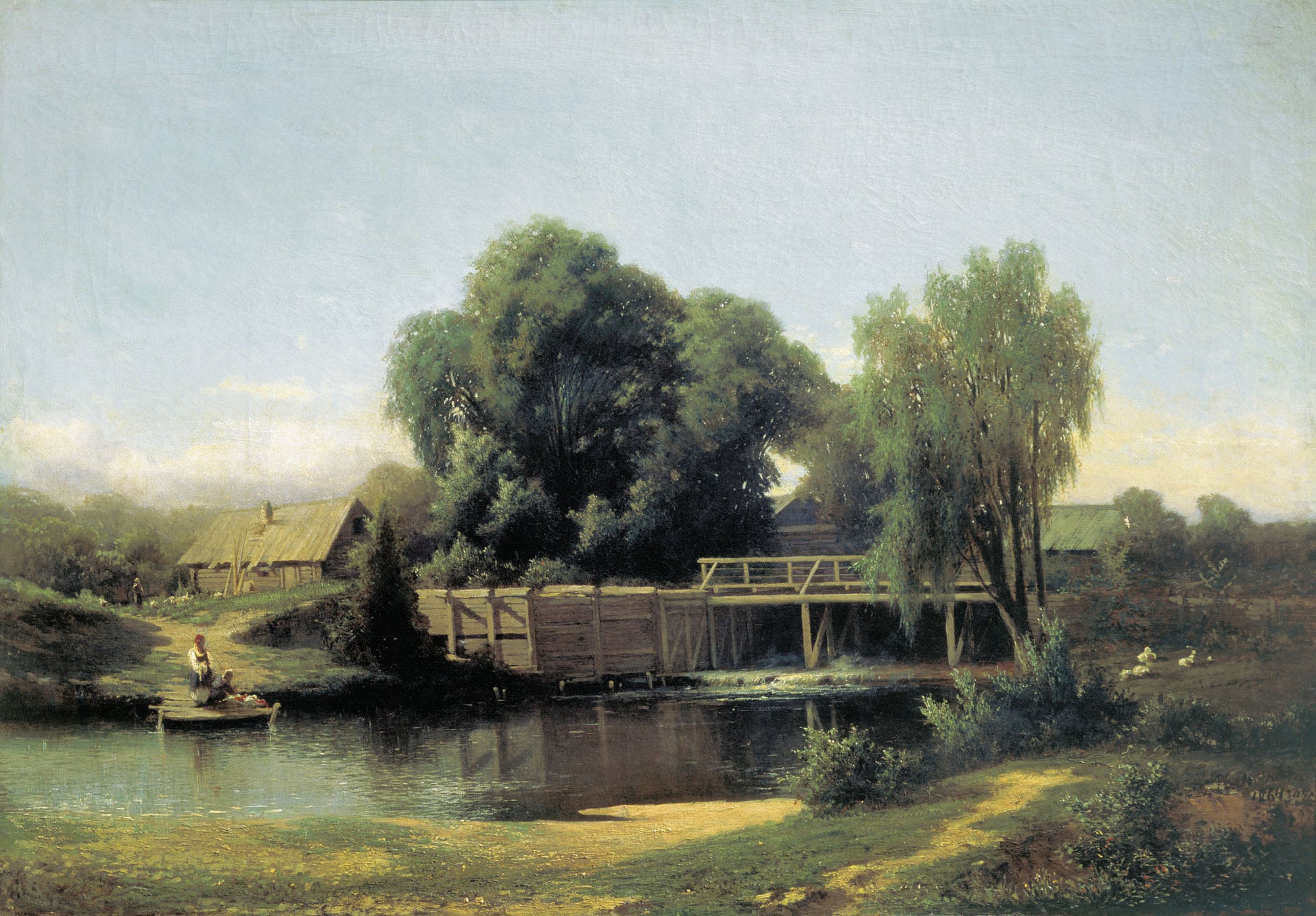 The Dam, vintage artwork by Lev Kamenev, 12x8" (A4) Poster