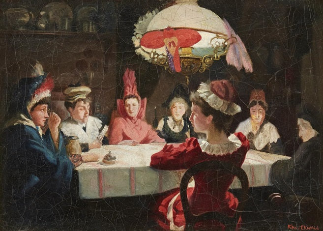 Seans, vintage artwork by Knut Ekwall, 12x8" (A4) Poster