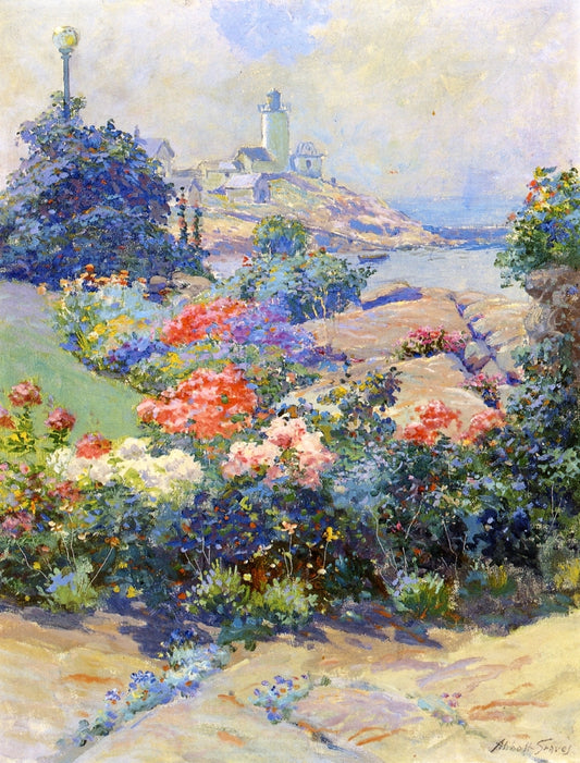 Eastern Point, Gloucester, vintage artwork by Abbott Fuller Graves, 12x8" (A4) Poster