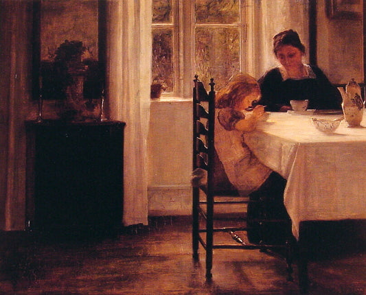 Breakfast Time by Carl Vilhelm Holsoe,A3(16x12")Poster