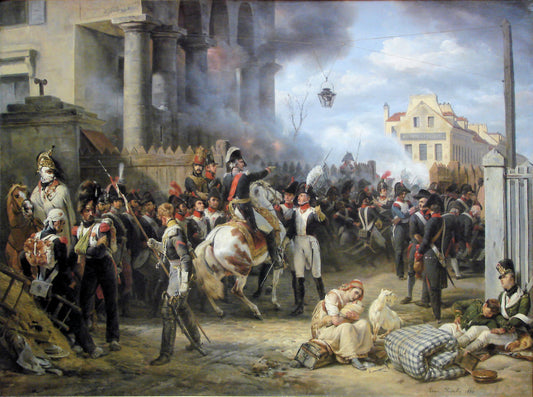 The Gate of Clichy, vintage artwork by Horace Vernet, A3 (16x12") Poster Print