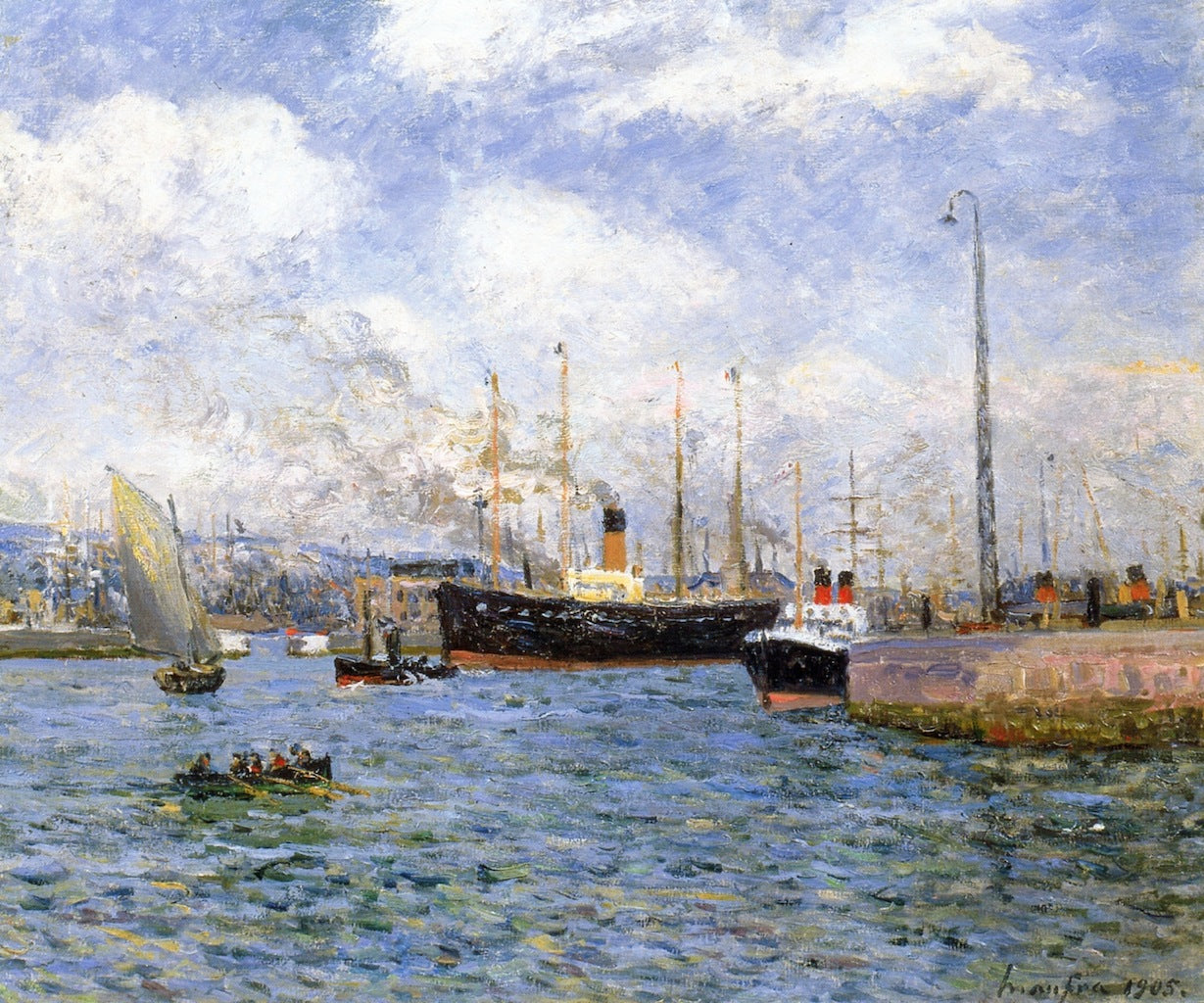 Departure of a Transport at Le Havre by Maxime Maufra,A3(16x12")Poster