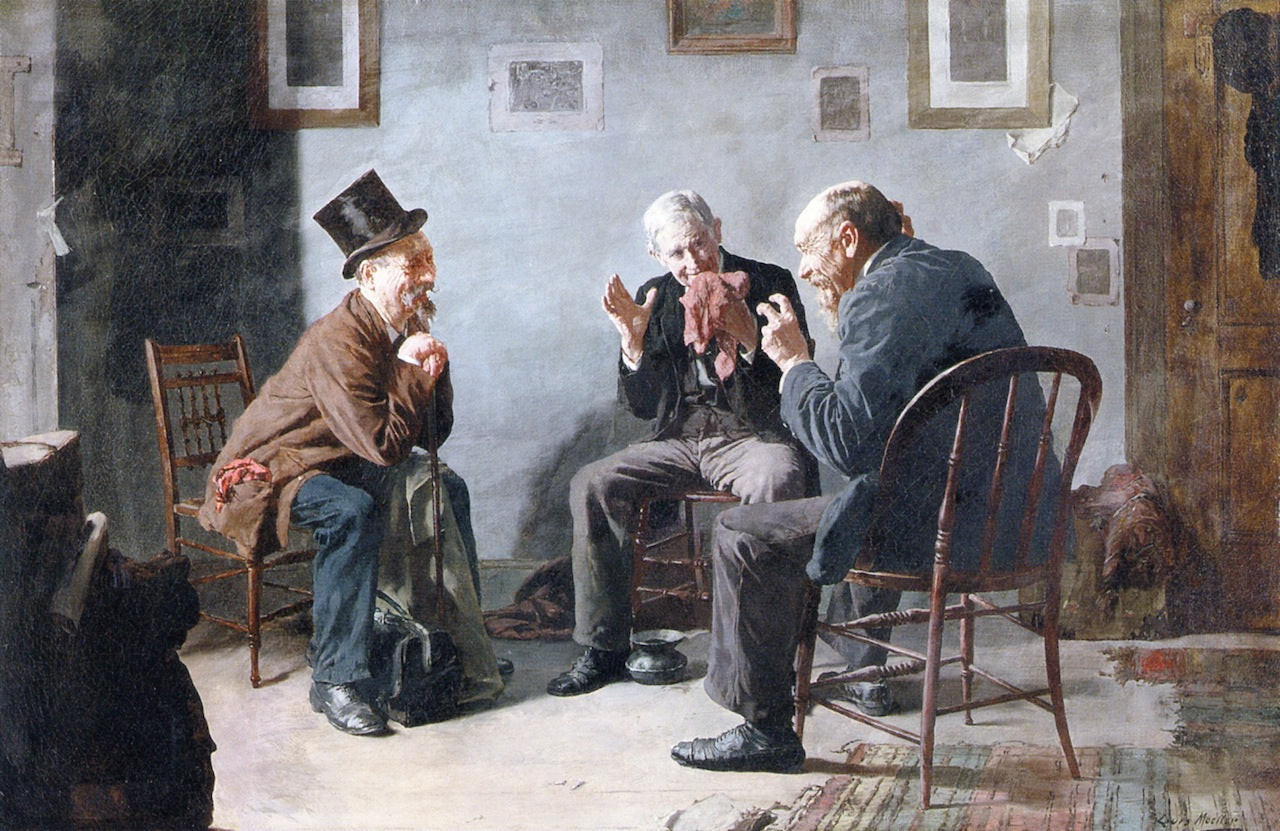 The Director's Meeting, vintage artwork by Louis Charles Moeller, 12x8" (A4) Poster