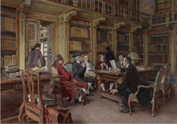 The Bibliophiles by Tito Giovanni Lessi,A3(16x12")Poster
