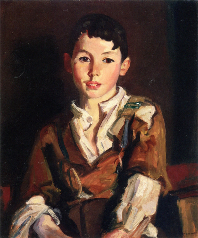 Brown Eyed Boy (Thomas Cafferty) by Robert Henri,A3(16x12")Poster