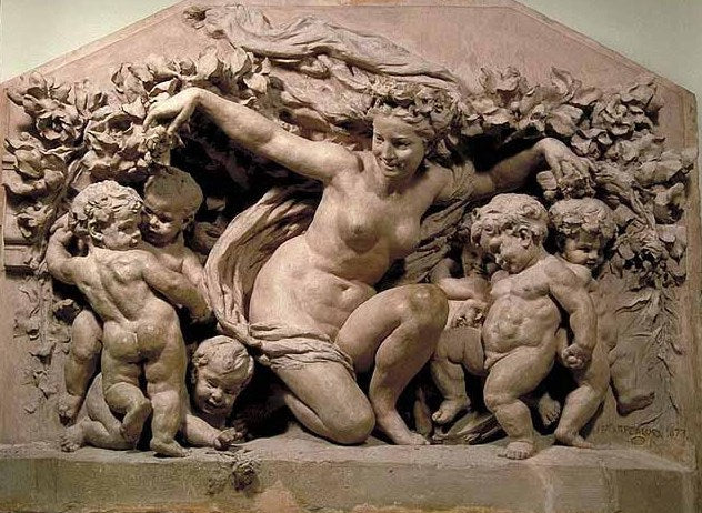 Flore, vintage artwork by Jean-Baptiste Carpeaux, 12x8" (A4) Poster