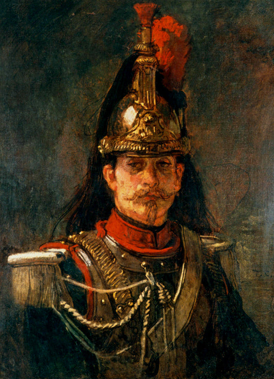 A Cuirassier, vintage artwork by Thomas Couture, A3 (16x12") Poster Print