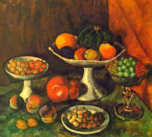 Fruit and Berries, vintage artwork by Ilya Mashkov, 12x8" (A4) Poster