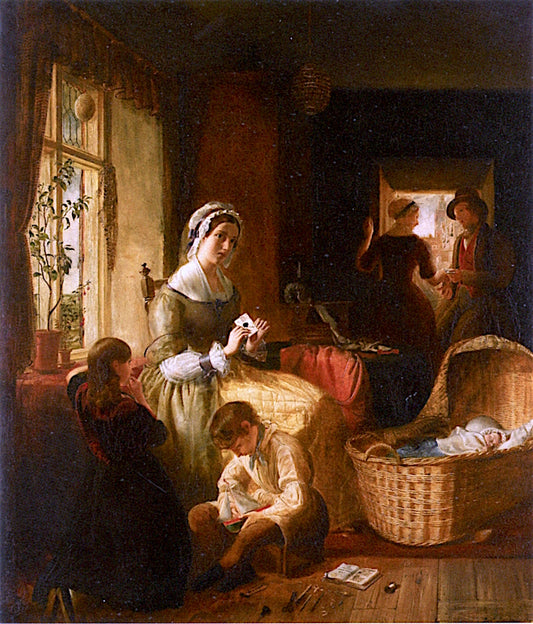 Bad News from Sea, vintage artwork by Richard Redgrave, A3 (16x12") Poster Print