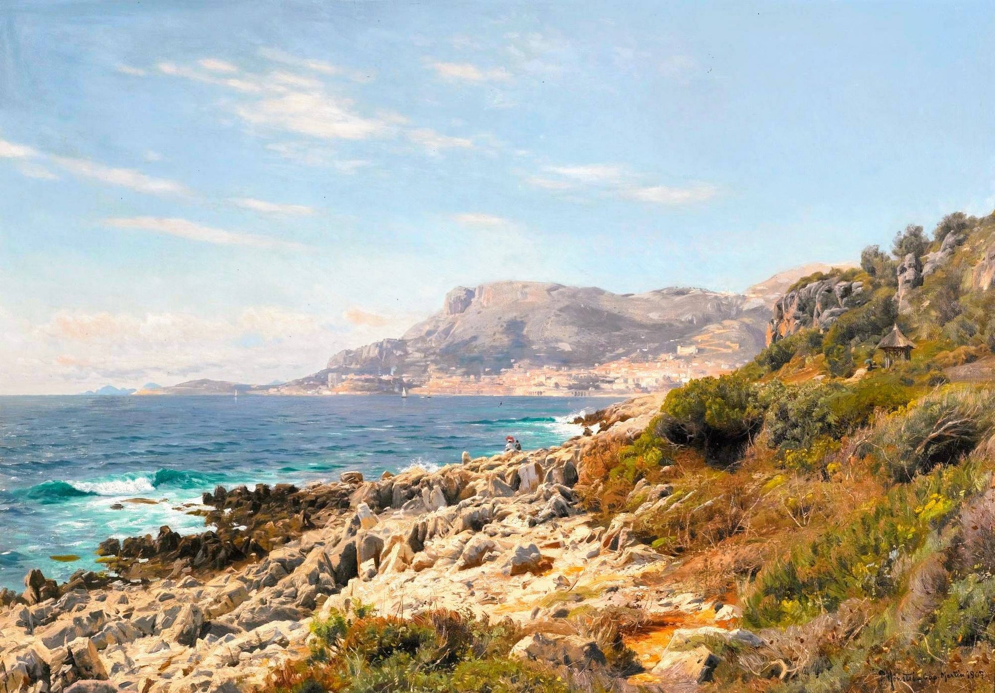 Cape Martin by Peder Mork Monsted,A3(16x12")Poster