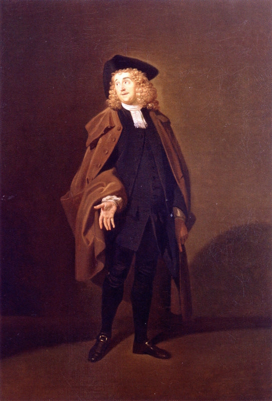 John Moody as Father Foigard in , vintage artwork by Johann Zoffany, 12x8" (A4) Poster