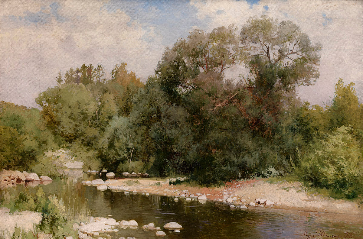 River on a Sunny Day by Andrei Shilder,A3(16x12")Poster