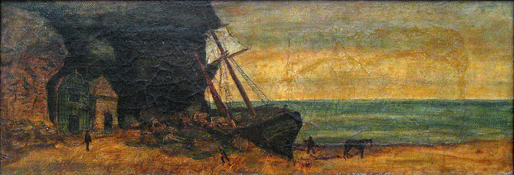 The Smugglers' Cove, vintage artwork by Albert Pinkham Ryder, 12x8" (A4) Poster