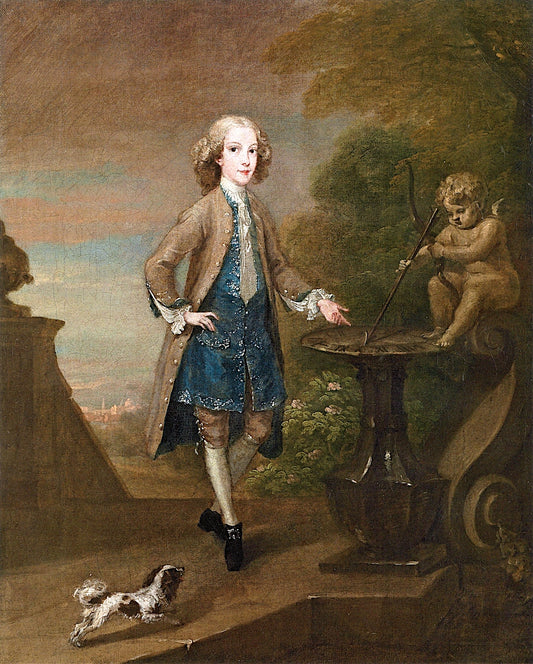Horace Walpole, later 4th Earl of Orford, Aged Ten, vintage artwork by William Hogarth, 12x8" (A4) Poster