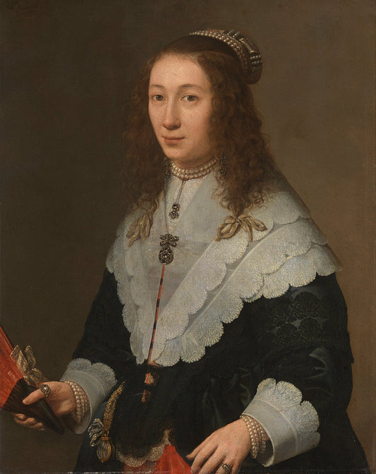 Catharina van Well, vintage artwork by Gerard van Kuijl, 12x8" (A4) Poster