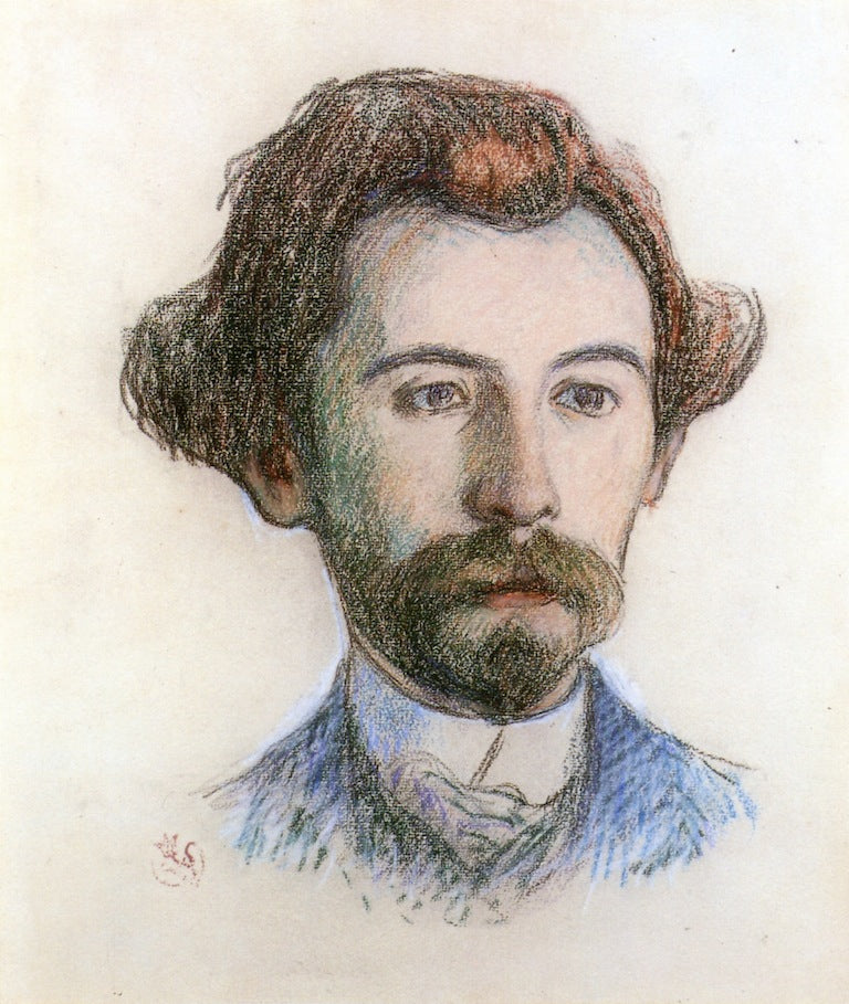 Portrait of Emile Bernard, vintage artwork by Claude-Emil Schuffenecker, 12x8" (A4) Poster