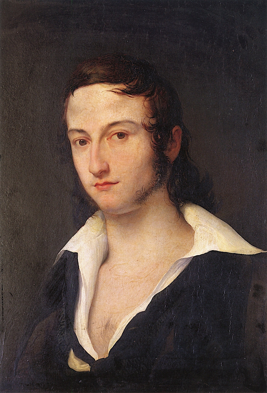 Portrait of Carlo Della Bianca, vintage artwork by Francesco Paolo Hayez, A3 (16x12") Poster Print