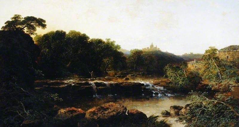 Near Richmond, Yorkshire, vintage artwork by Edmund John Niemann, A3 (16x12") Poster Print