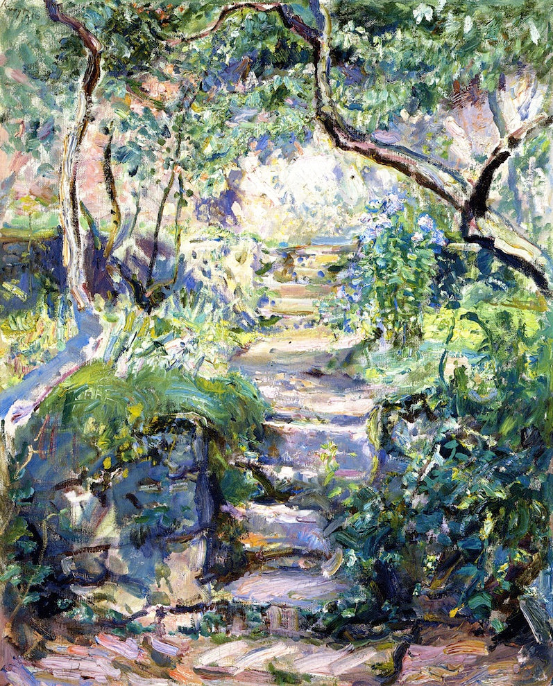 Garden Steps in Neukastel by Max Slevogt,A3(16x12")Poster