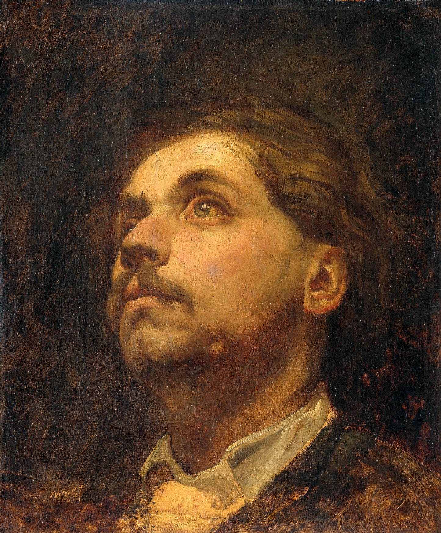 Portrait of Jacob Maris, vintage artwork by Matthijs Maris, 12x8" (A4) Poster