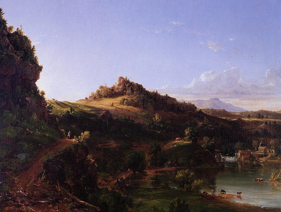 Catskill Scenery, vintage artwork by Thomas Cole, A3 (16x12") Poster Print