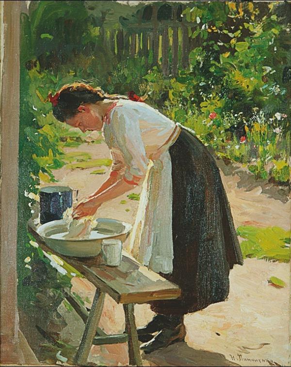 Laundry by Nikolai Pimonenko,A3(16x12")Poster