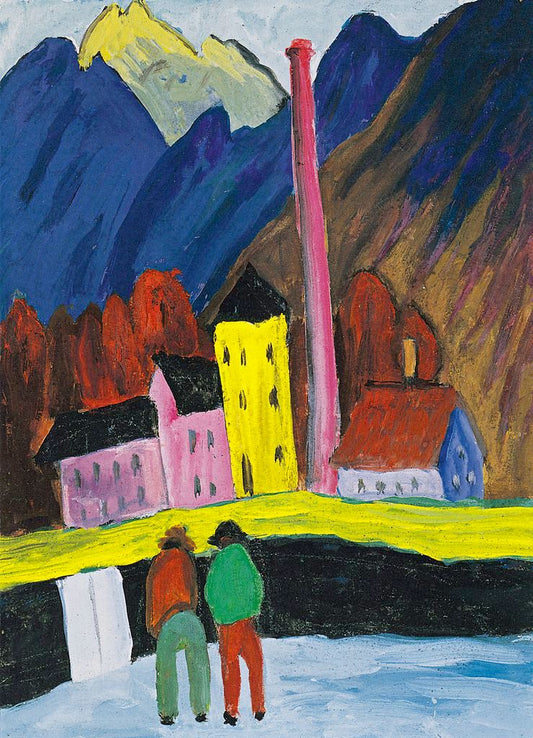 The Factory by Marianne von Werefkin,A3(16x12")Poster