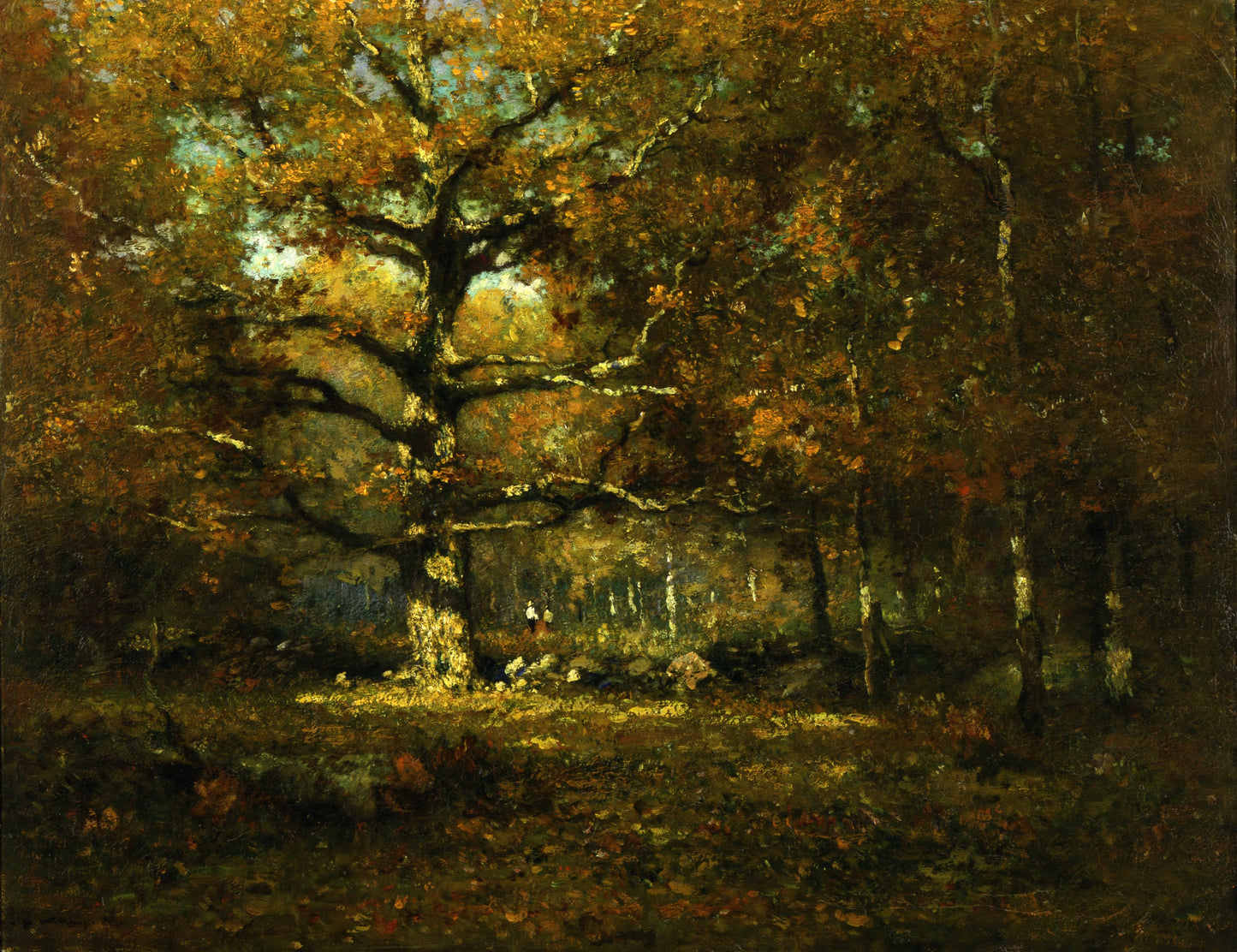 Connecticut Woods, vintage artwork by Henry Ward Ranger, 12x8" (A4) Poster