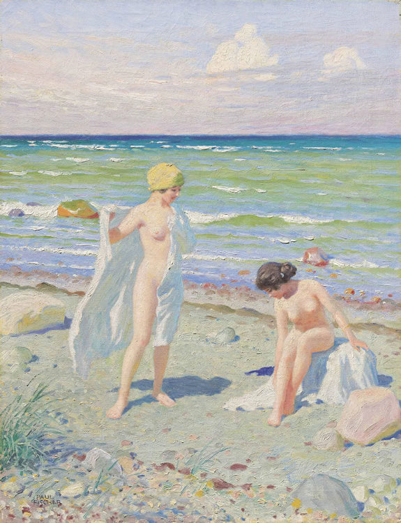 After the Swim by Paul-Gustave Fischer,A3(16x12")Poster