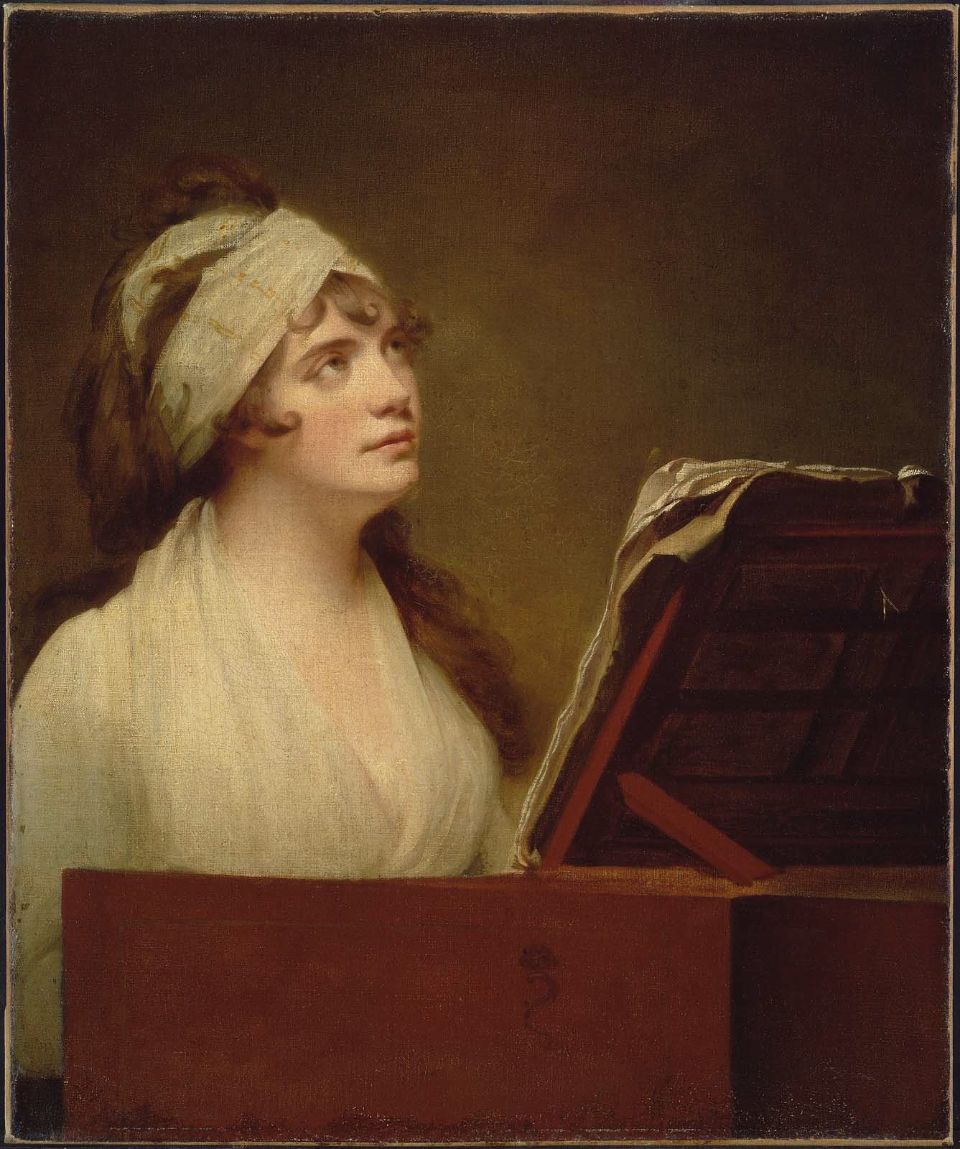 Mrs Francis Boot, vintage artwork by Joseph Wright of Derby , 12x8" (A4) Poster
