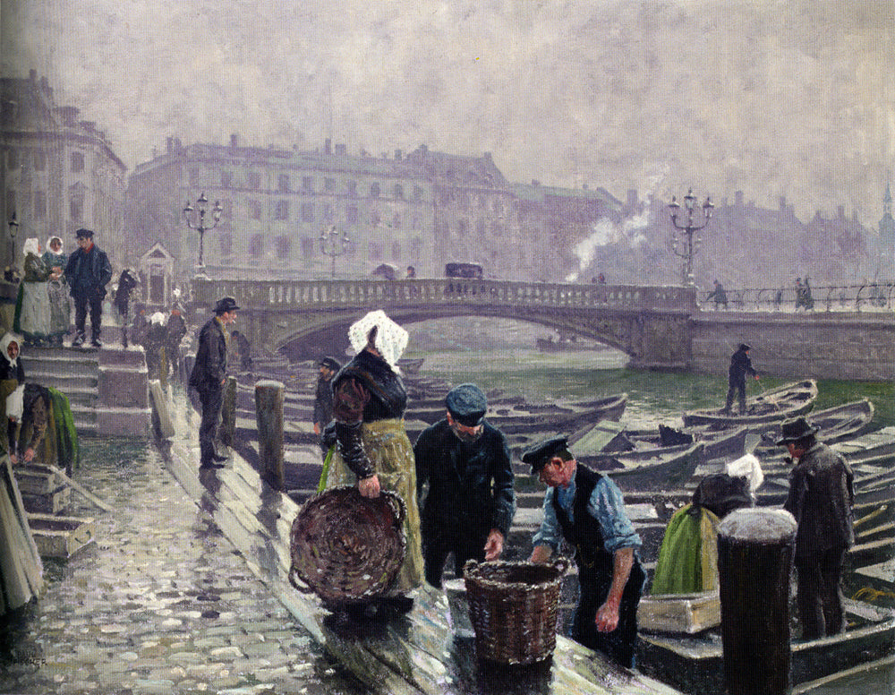 Gammel Strand by Paul-Gustave Fischer,A3(16x12")Poster