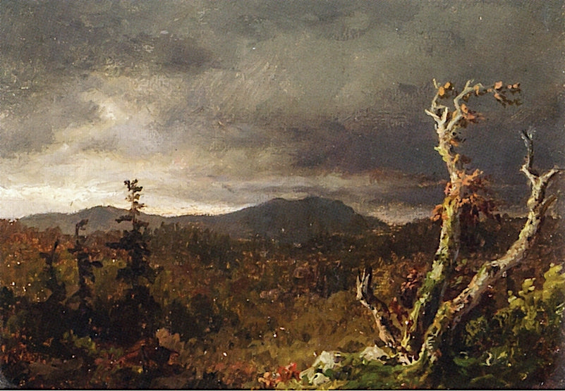 Mountain Landscape, Catskills, vintage artwork by Charles Herbert Moore, 12x8" (A4) Poster