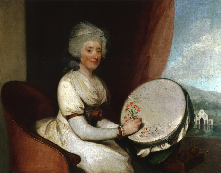 Catherine Lane Barker, vintage artwork by Gilbert Stuart, 12x8" (A4) Poster