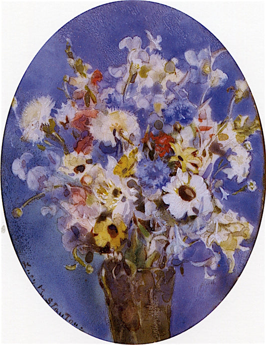 Easter Bouquet, vintage artwork by Lucy May Stanton, 12x8" (A4) Poster