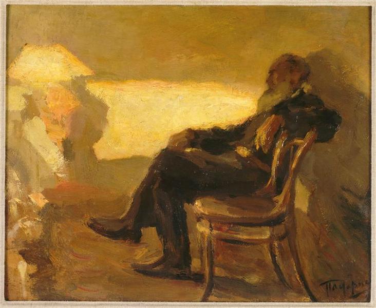 Leo Tolstoy by Leonid Osipovich Pasternak,A3(16x12")Poster