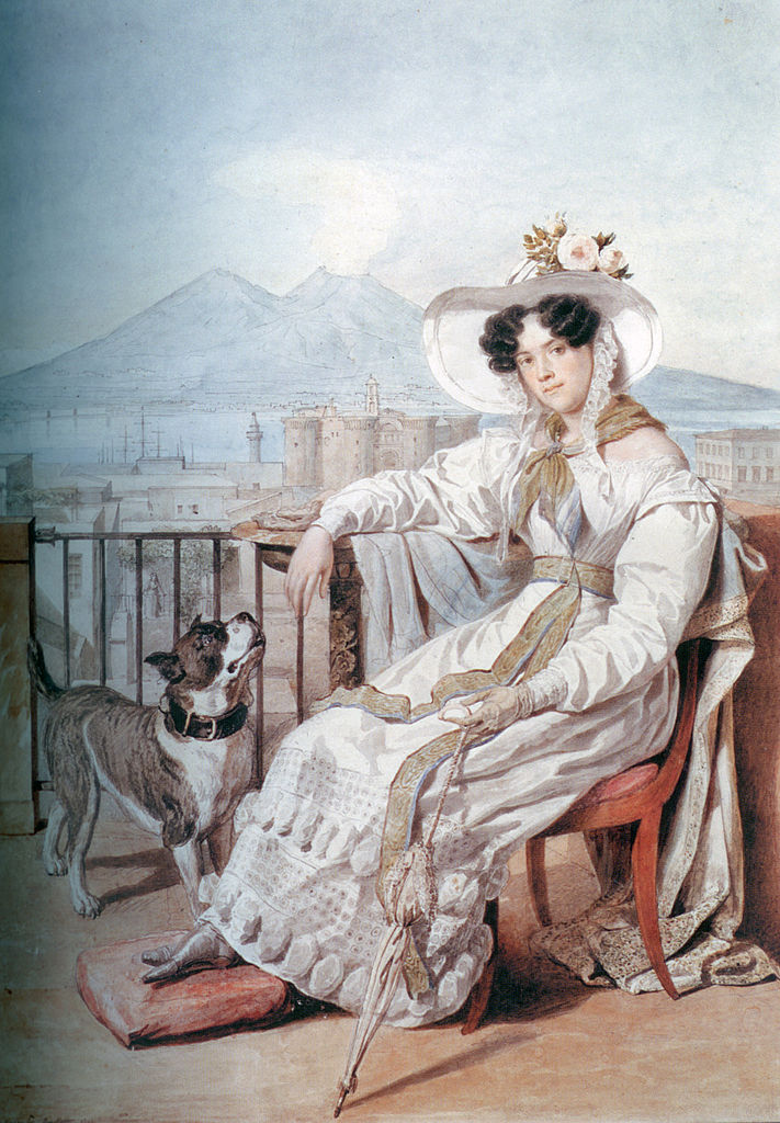 Portrait of Princess Natalia Golitsyn, vintage artwork by Alexander Brulloff, A3 (16x12") Poster Print