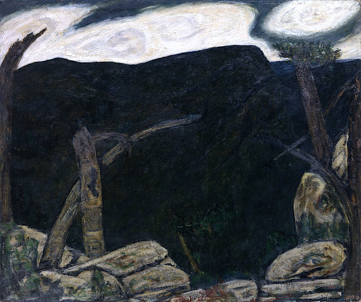 Dark Mountain No. 2, vintage artwork by Marsden Hartley, 12x8" (A4) Poster