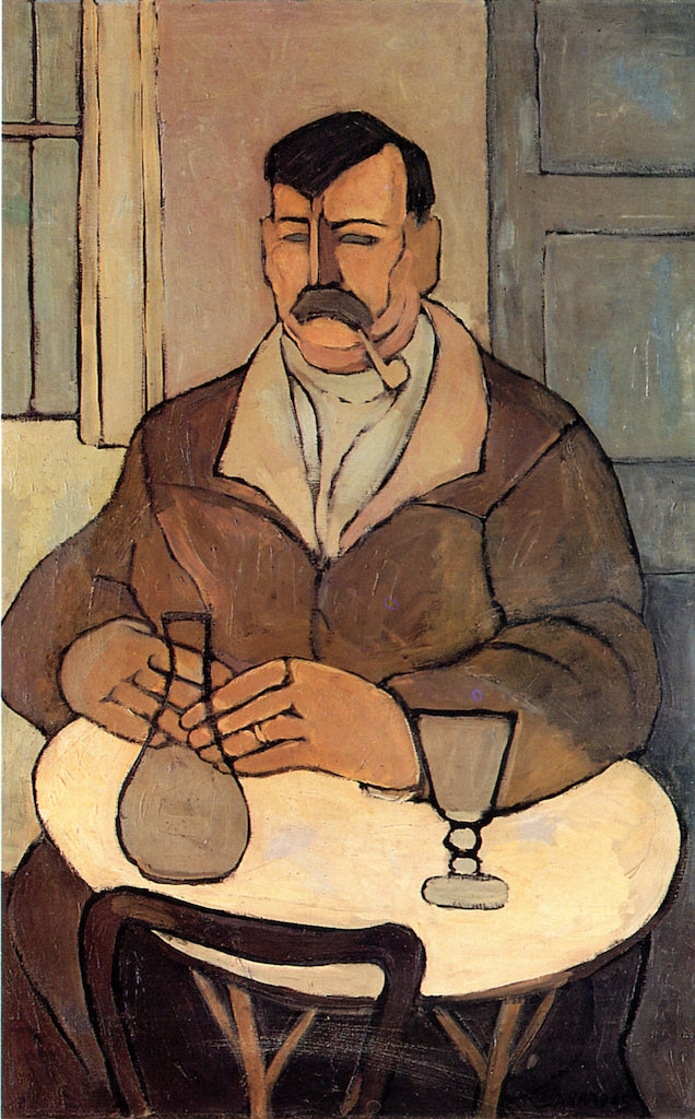 Man in a Café by Rafael Barradas,16x12(A3) Poster