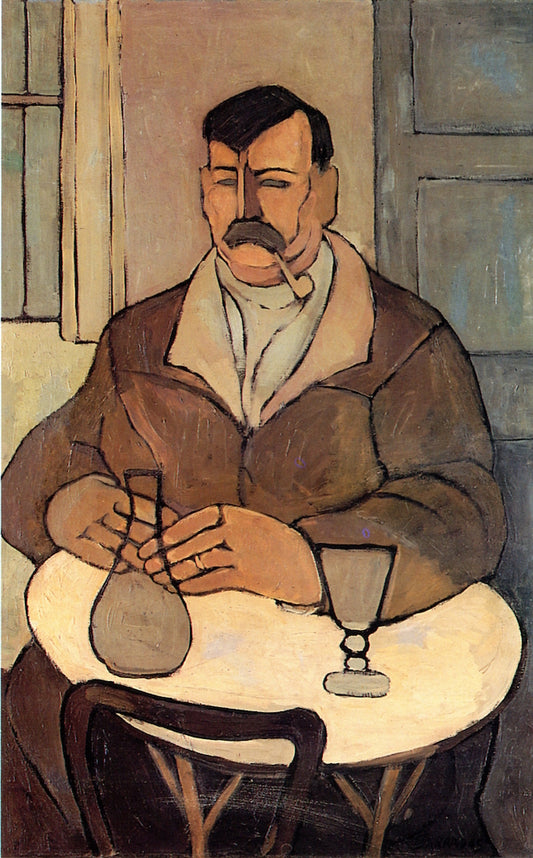 Man in a Café by Rafael Barradas,16x12(A3) Poster