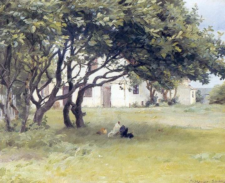 The Artist's House, vintage artwork by Peder Severin Kroyer, 12x8" (A4) Poster