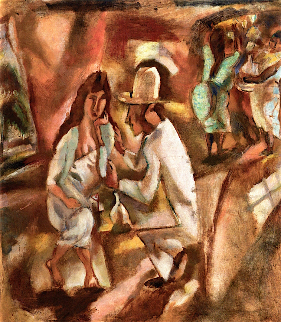 Cabaret Scne in Havana, vintage artwork by Jules Pascin, 12x8" (A4) Poster